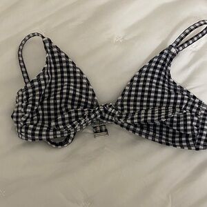Target Black and White Checkered Bikini Top
